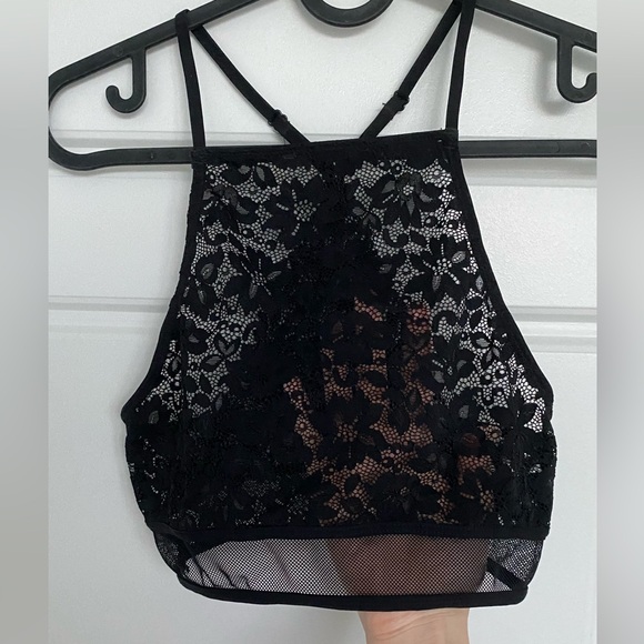 Black transparent top, size 6(US) XS-S, perfect condition - Picture 1 of 5